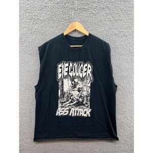 Eyegouger Ass Attack Black Cut Off Shirt Men’s